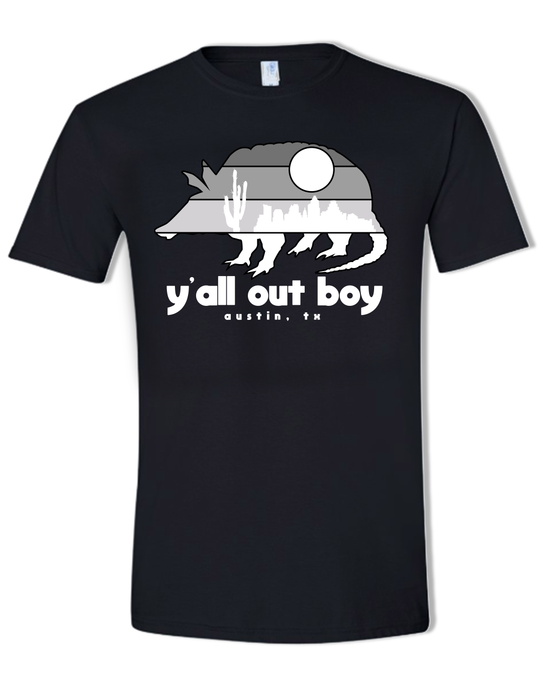 YOB Grey/Black Armadillo Tee