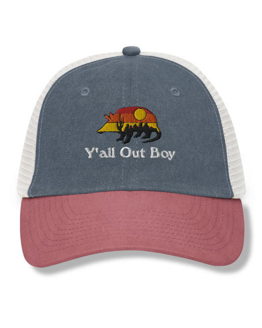 YOB Embroidered Armadillo Trucker Hat